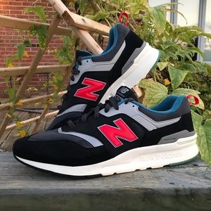 New Balance 997H Sneakers | Black, Magnet, Red